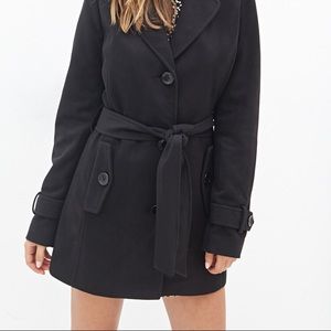 🌟 FOREVER 21 Hooded Pea Coat